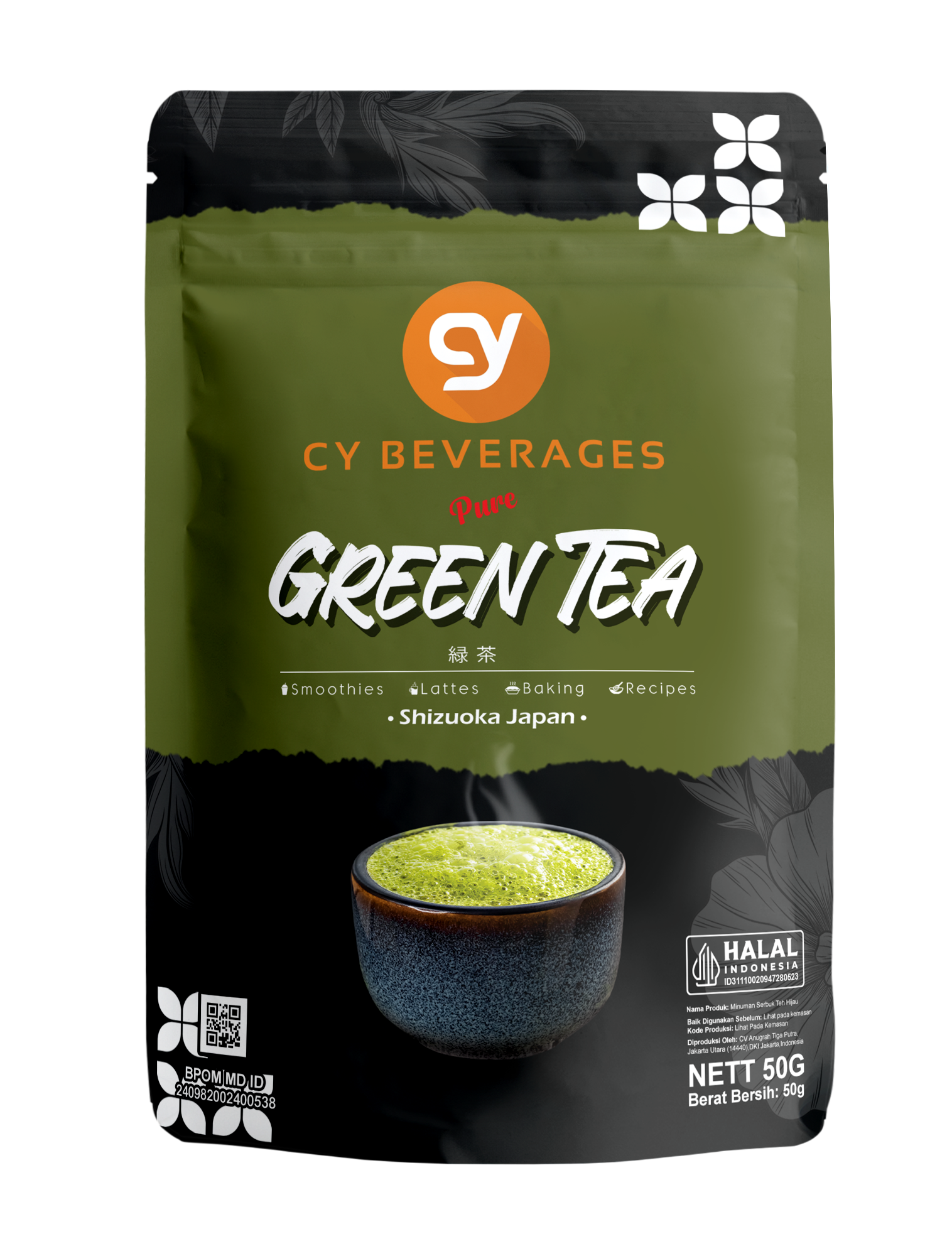 CY Pure Green Tea - Bubuk Murni Teh Hijau