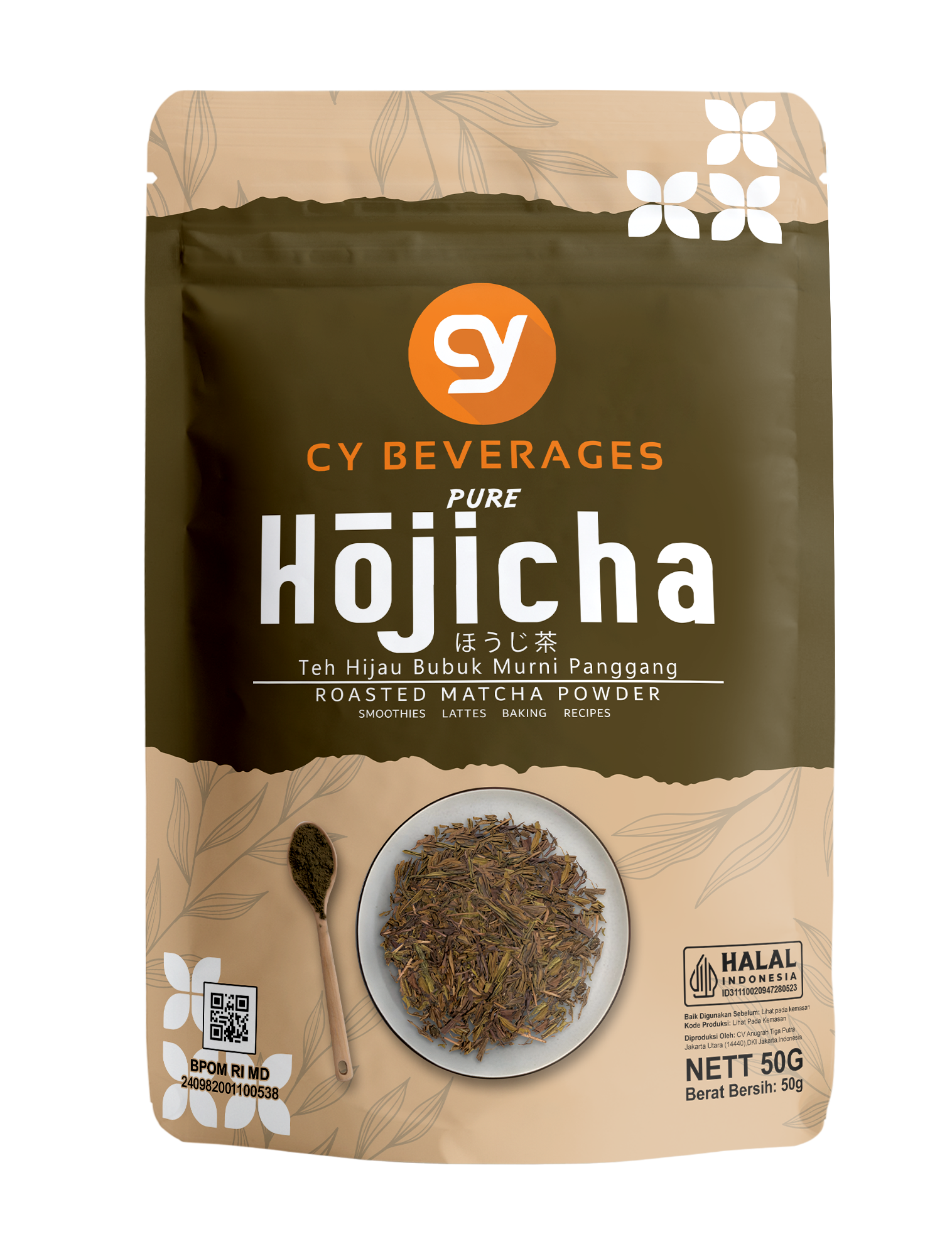 CY Pure Hojicha Powder Shizuoka Japan - Roasted Matcha Powder